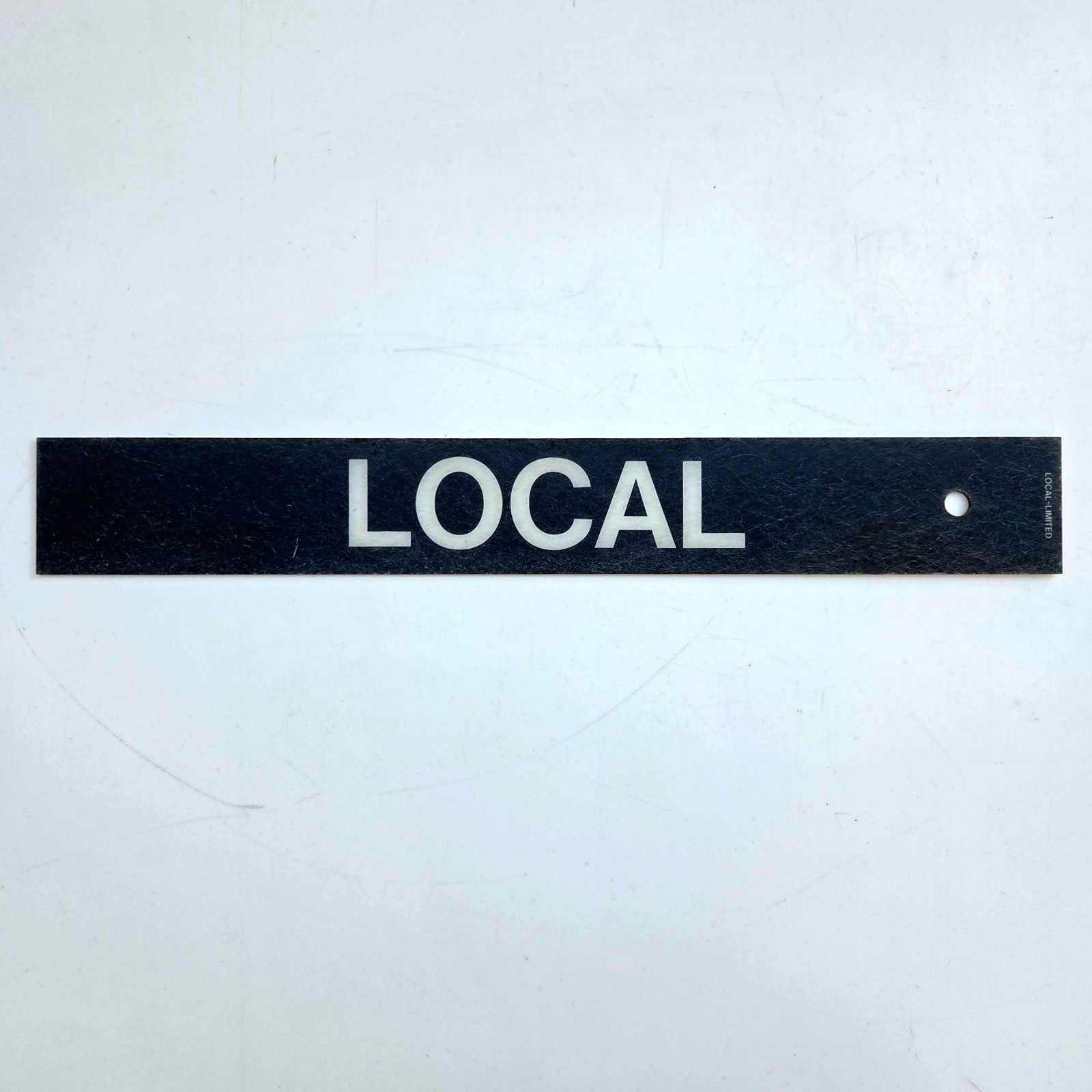 Retired Vintage Septa Sign Local Limited Double Sided Railroad Subway Train