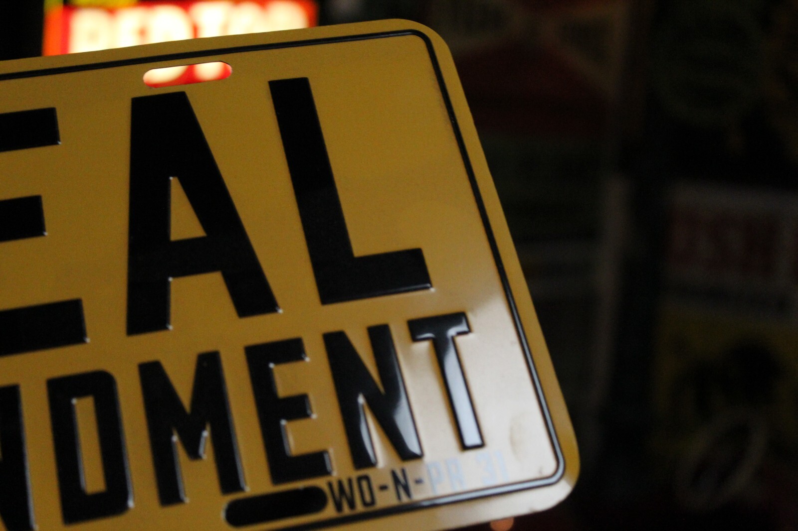 REPEAL 18TH AMENDMENT PROHIBITION EMBOSSED LICENSE PLATE SIGN BAR BEER MAN CAVE