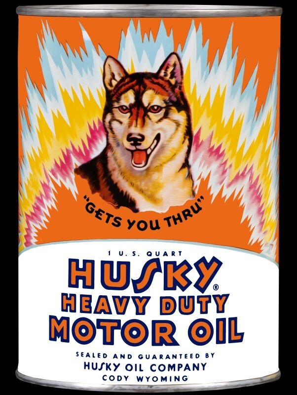 Husky Motor Oil of Cody, Wyoming NEW Sign 28″ Tall Diecut AMERICAN STEEL