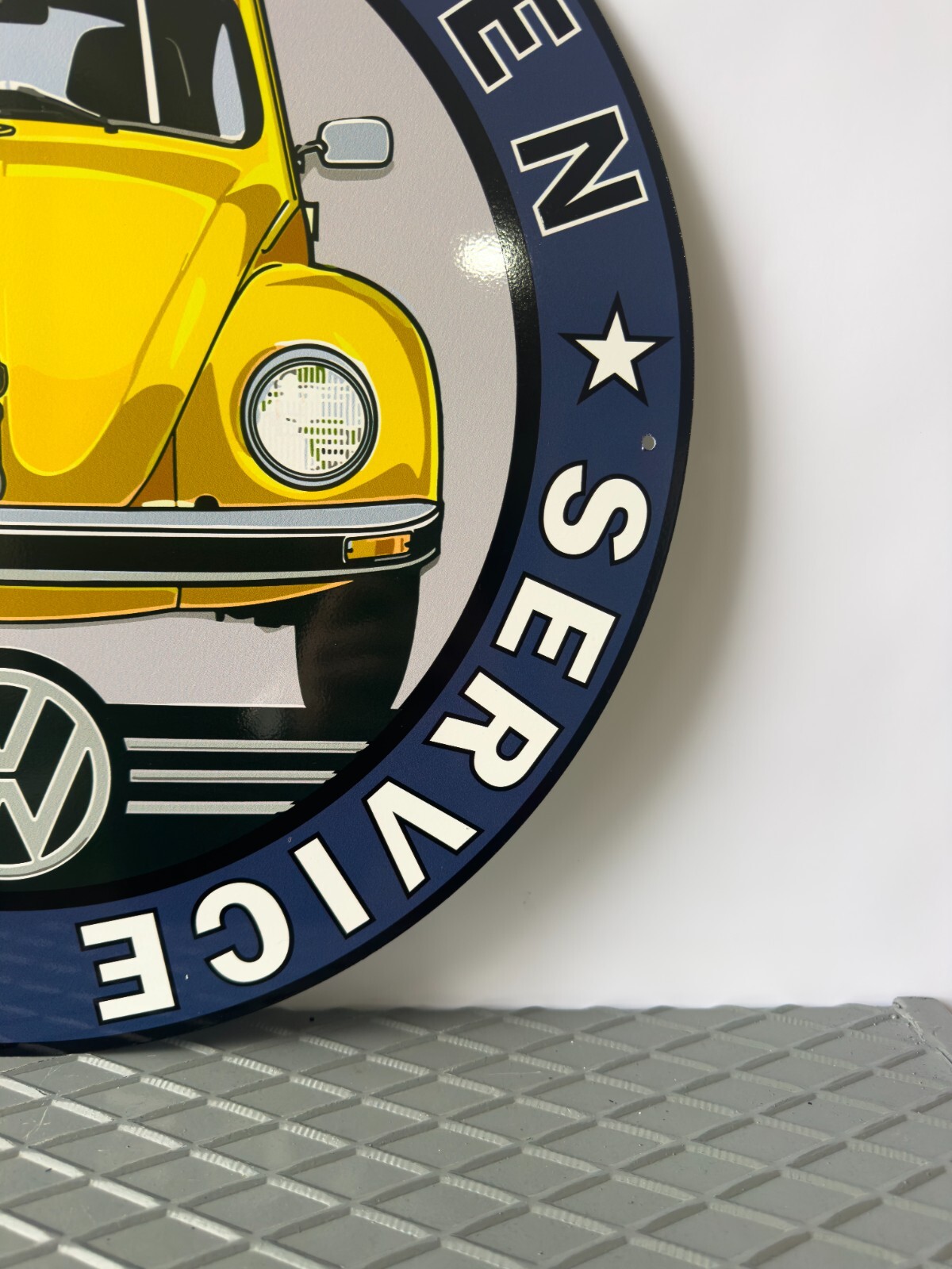 Volkswagen Beetle Service & Repair Heavy Metal Sign – XL 19.7″ (50cm)