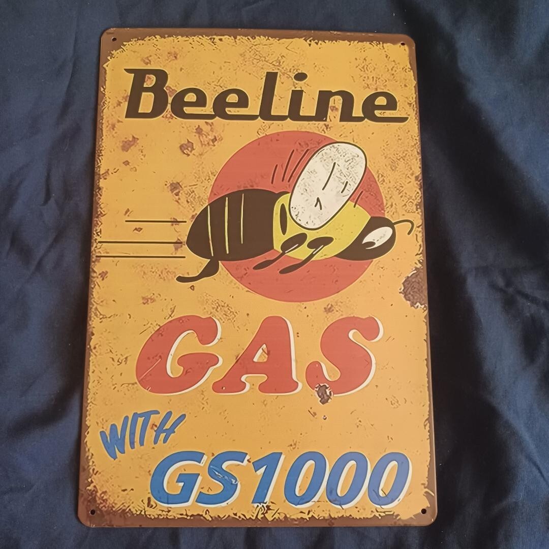 8″X12″ Metal Sign Man Cave Garage Bar Gas Station Oil Wall Art Auto Beeline Gas