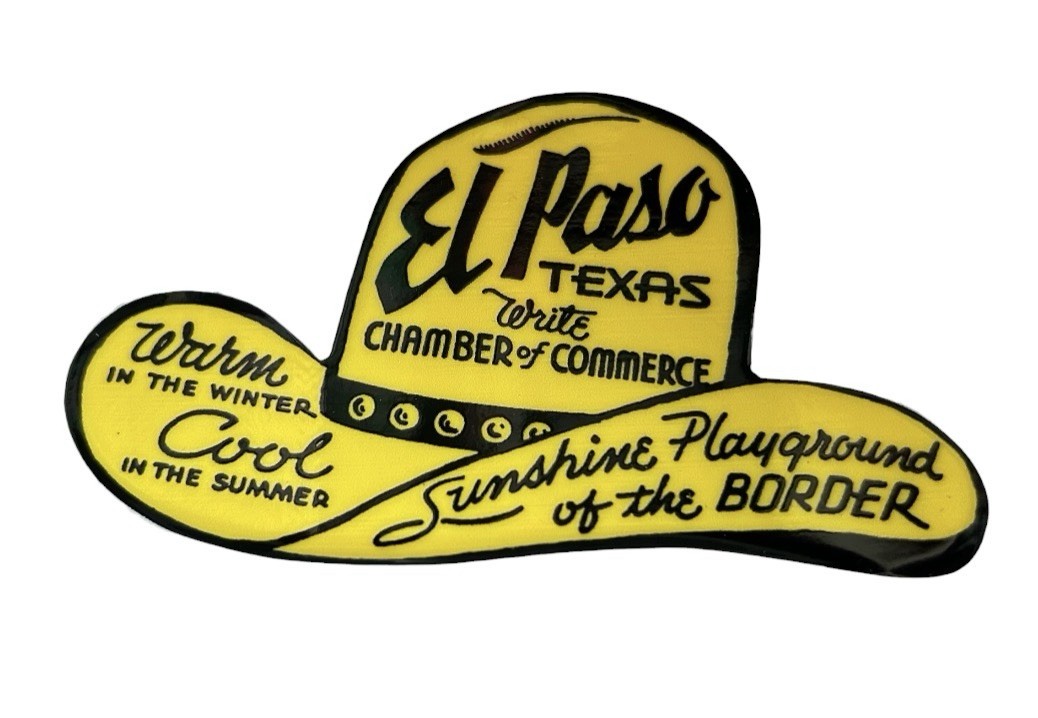 El Paso Texas Cowboy Hat Sticker Decal Car Truck Window Hot Rat Rod VTG LapTop