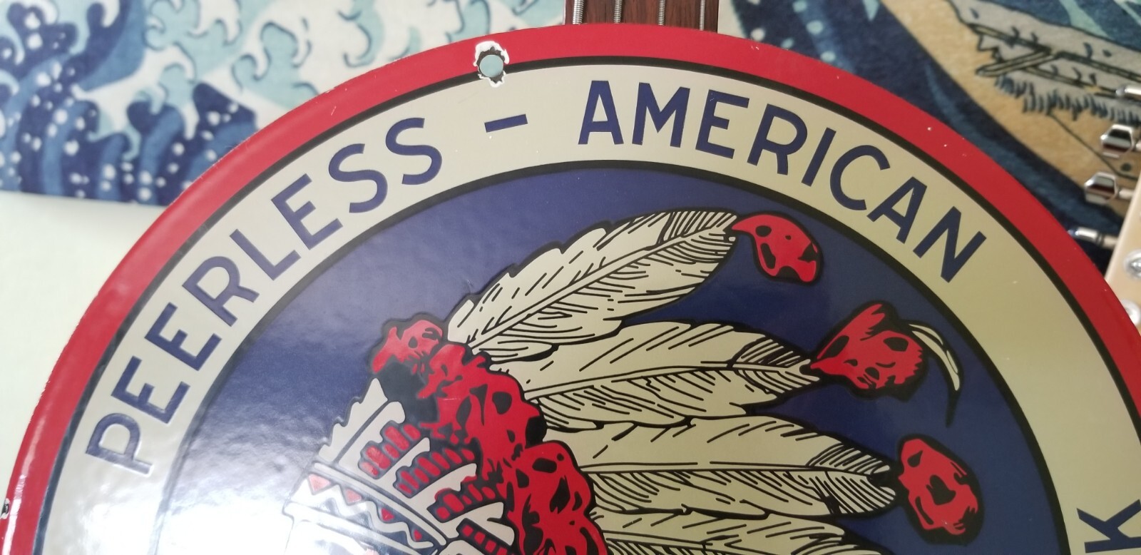 Vintage peerless american standard oil company New York Porcelain Sign