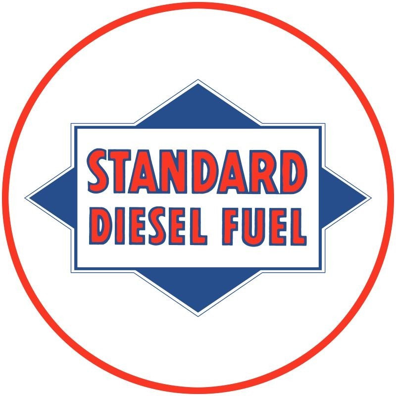 Standard Oil Co. Diesel Fuel NEW METAL SIGN: 12″ Dia. Round, Ships Free