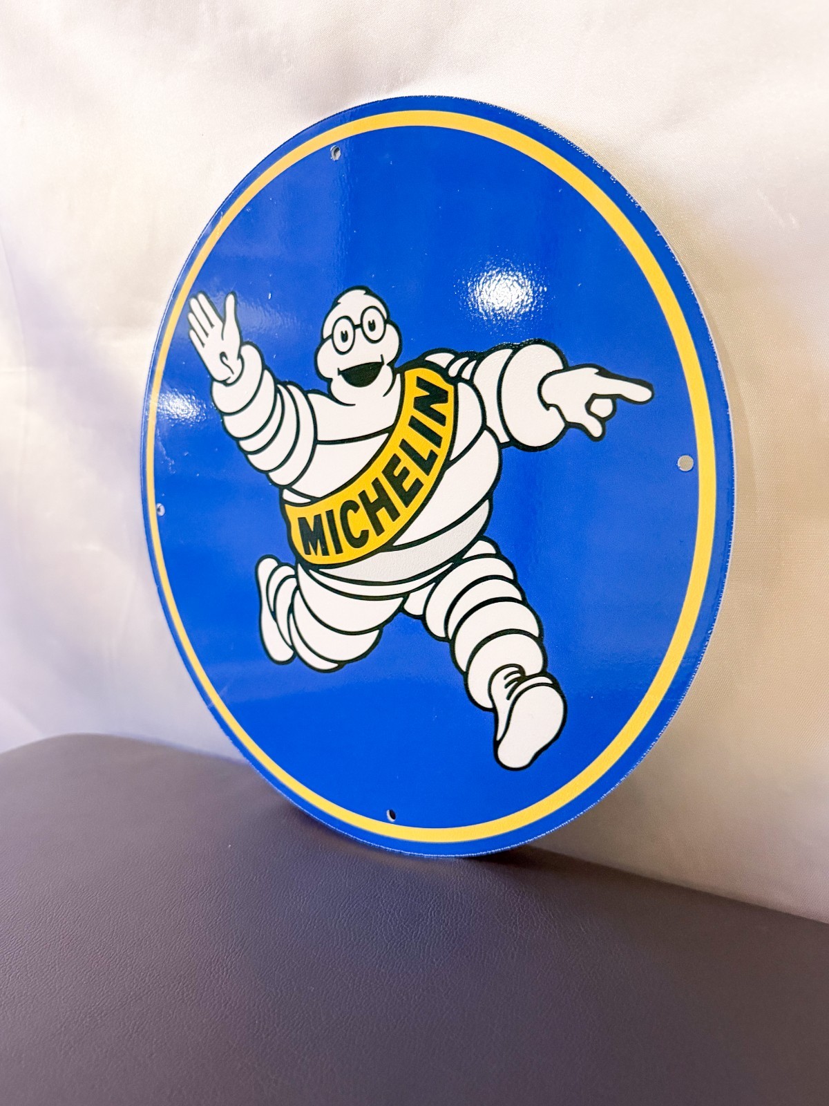 Michelin Bibendum – Iconic Tire Man Vintage Heavy Metal Sign – 30 cm (11.8”)