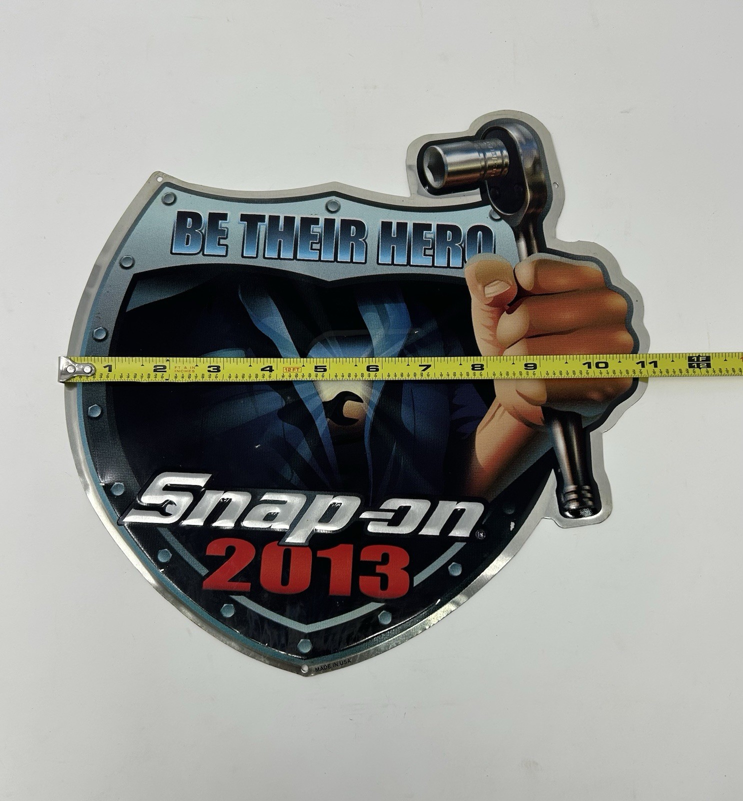🔥 BRAND NEW Snap-on 2013 Metal Sign – ‘Be Their Hero’ – COLLECTOR’S ITEM!