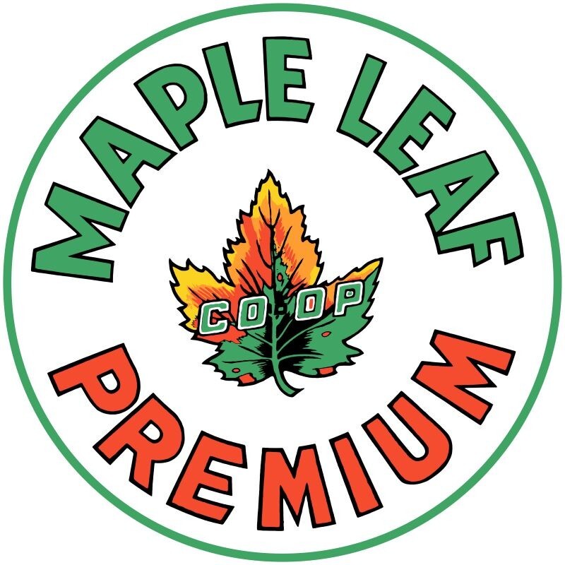 Co OP Maple Leaf Premium Gasoline NEW Sign – 40″ Dia. Round USA STEEL XXL Size