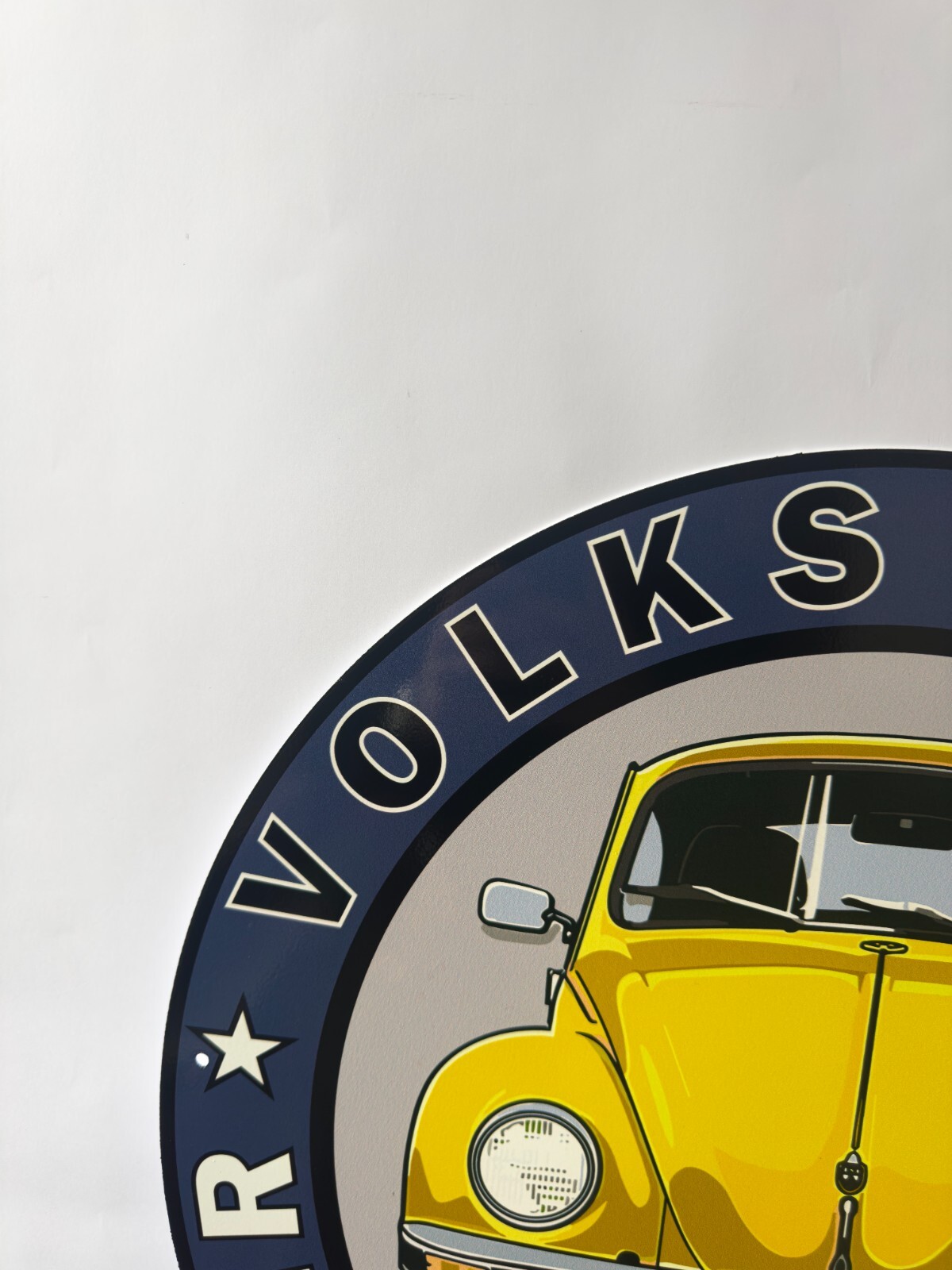 Volkswagen Beetle Service & Repair Heavy Metal Sign – XL 19.7″ (50cm)