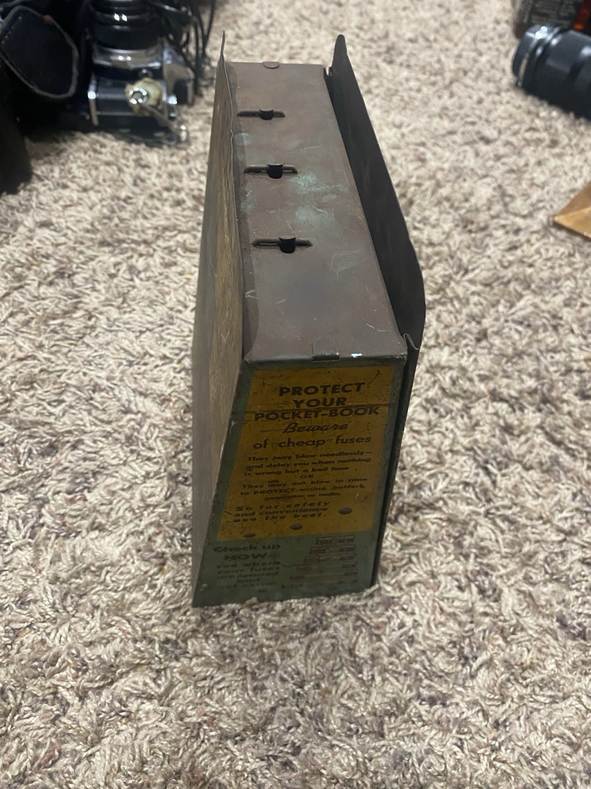 Vintage 1950s BUSS FUSES AUTO DISPLAY w/ Fuse Packs