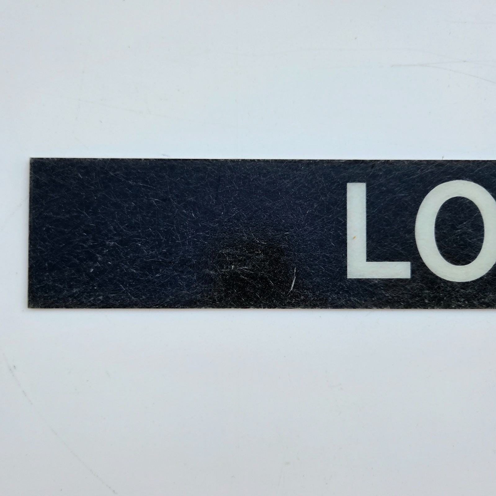 Retired Vintage Septa Sign Local Limited Double Sided Railroad Subway Train