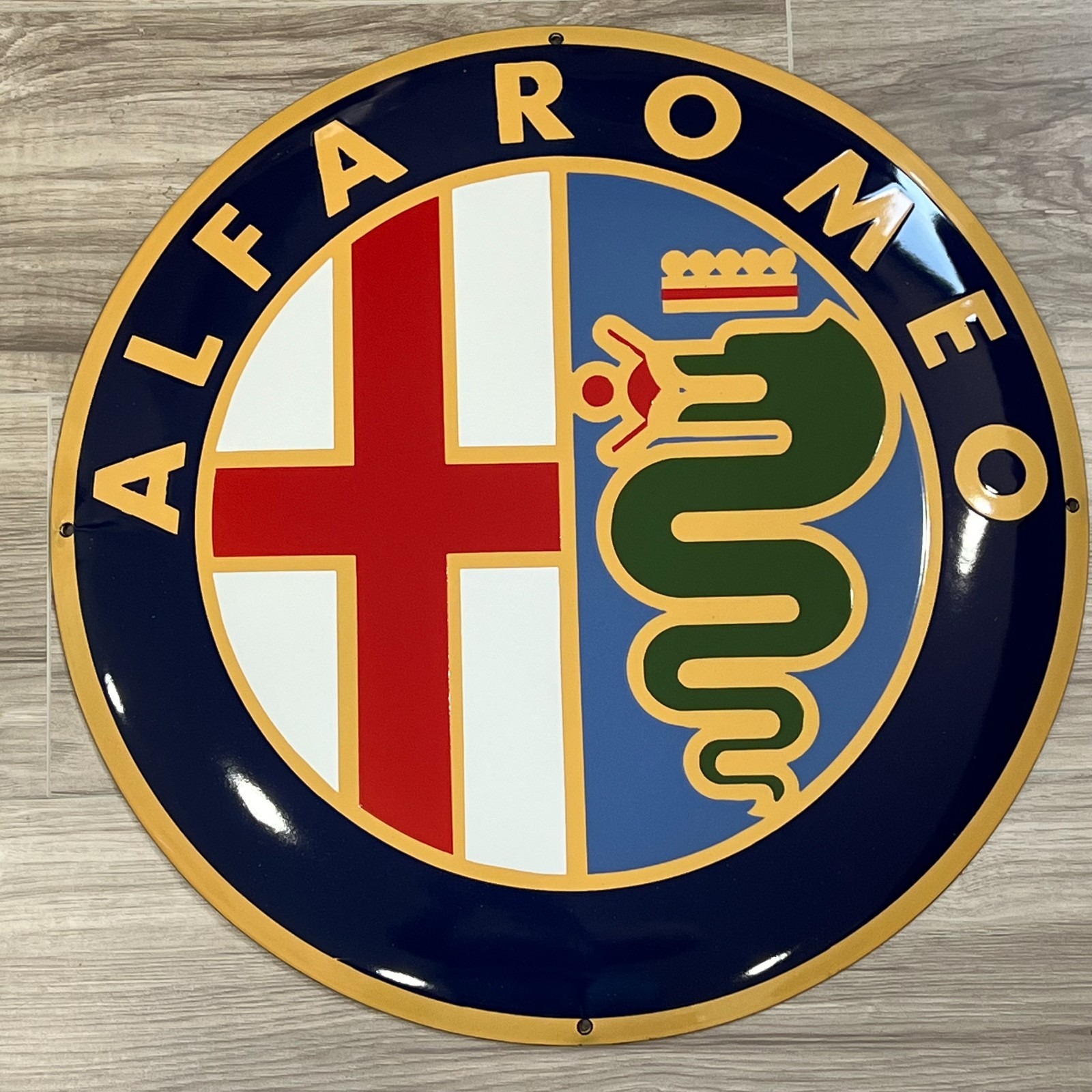 Alfa Romeo Sign – Enamel (2000s)