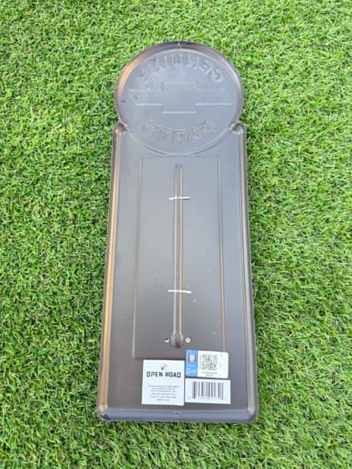 Chevrolet Metal Thermometer 13 By 4 Inches Raised Letters Gas, Mancave, Shop