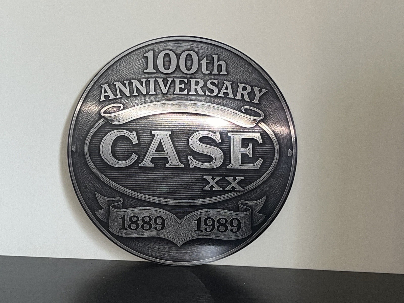 Case Cutlery Knives Vintage Style Metal Sign 100th Anny. Brushed Aluminum