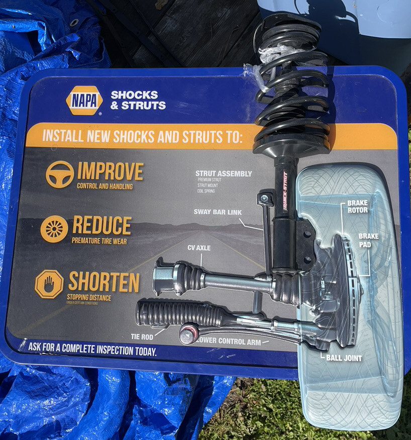 NAPA Shocks And Struts Light Up Sign NEW Rare Style