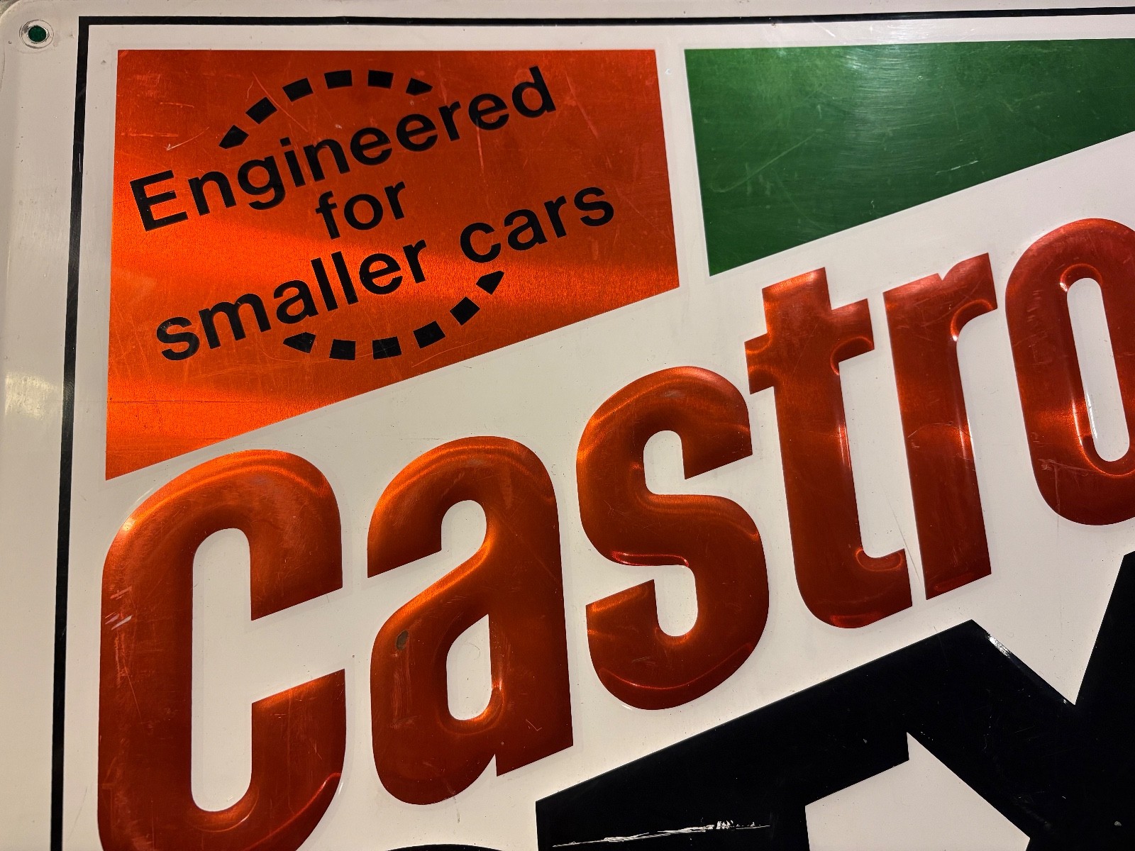 Vintage GTX Motor Oil Embossed Dealer Sign