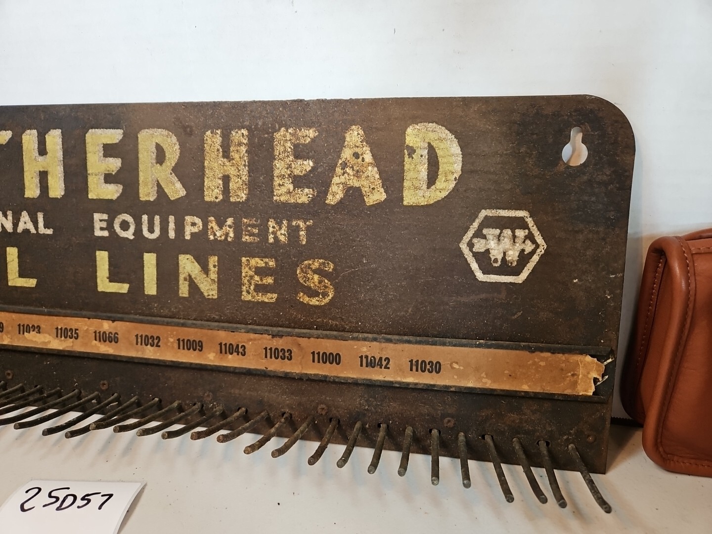 Weatherhead Original Equipment Fuel Lines Vintage Display Rack Sign 25D57