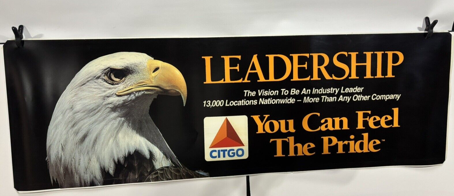 6 Feet Long by 23 in Wide Large Vinyl Banner Citgo Pole Gas Station Sign Poster
