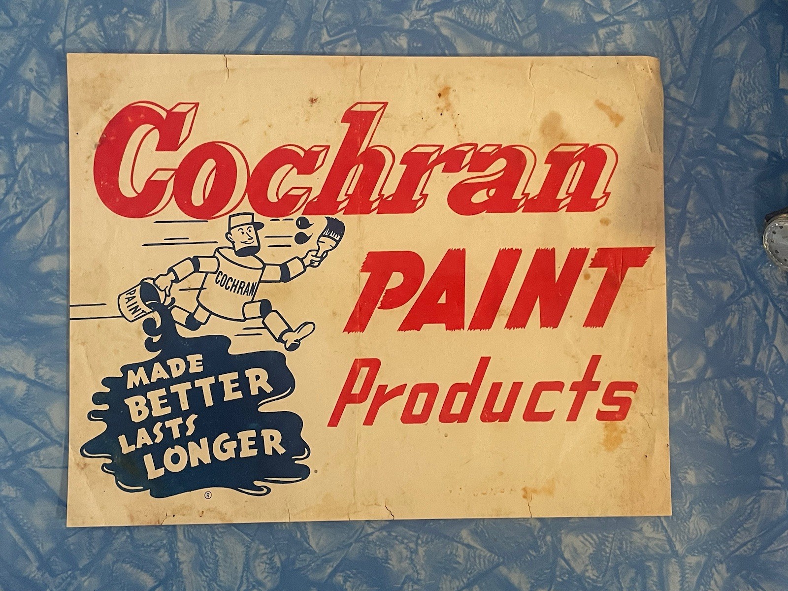 Cochran Paint Co Poster PRINT 8.5″ x 11″ Vintage Ad Sign (Not Porcelain)