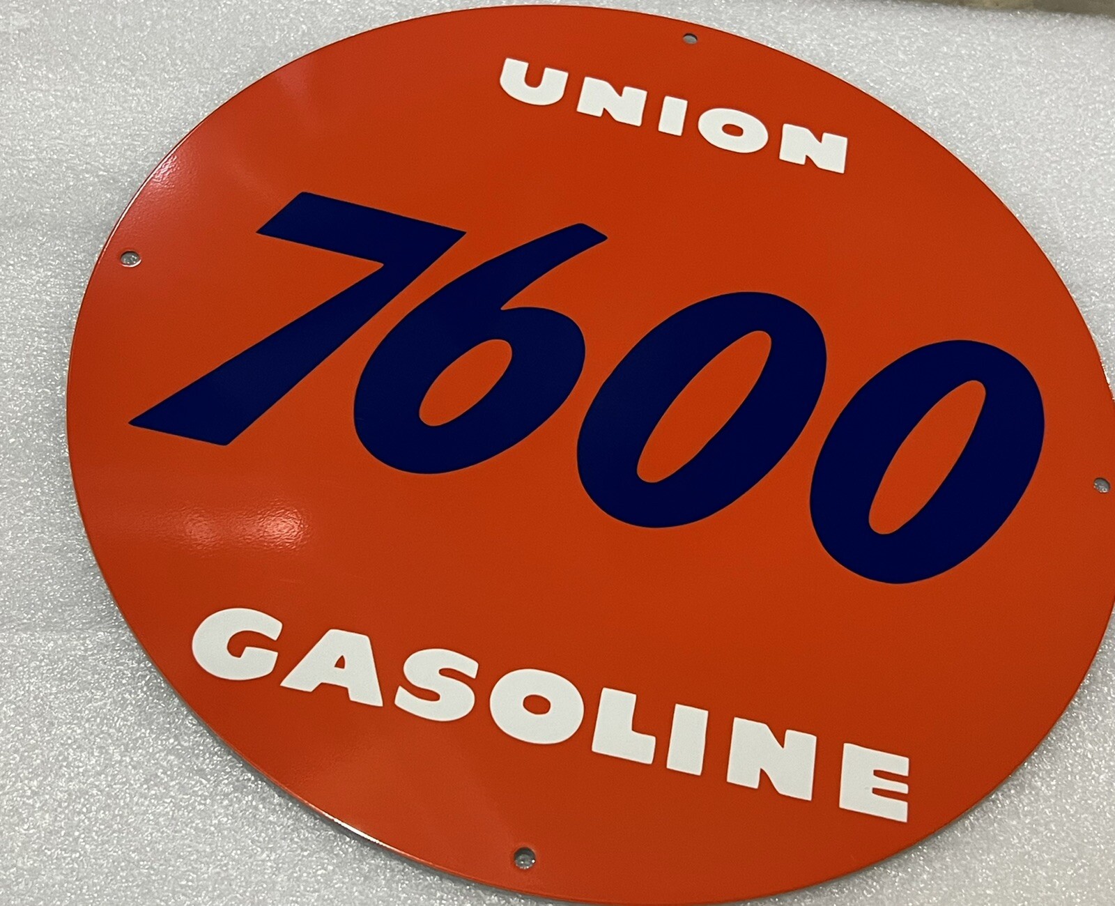 12” Union 76 7600 Gasoline Heavy Metal Vintage Style Steel Sign