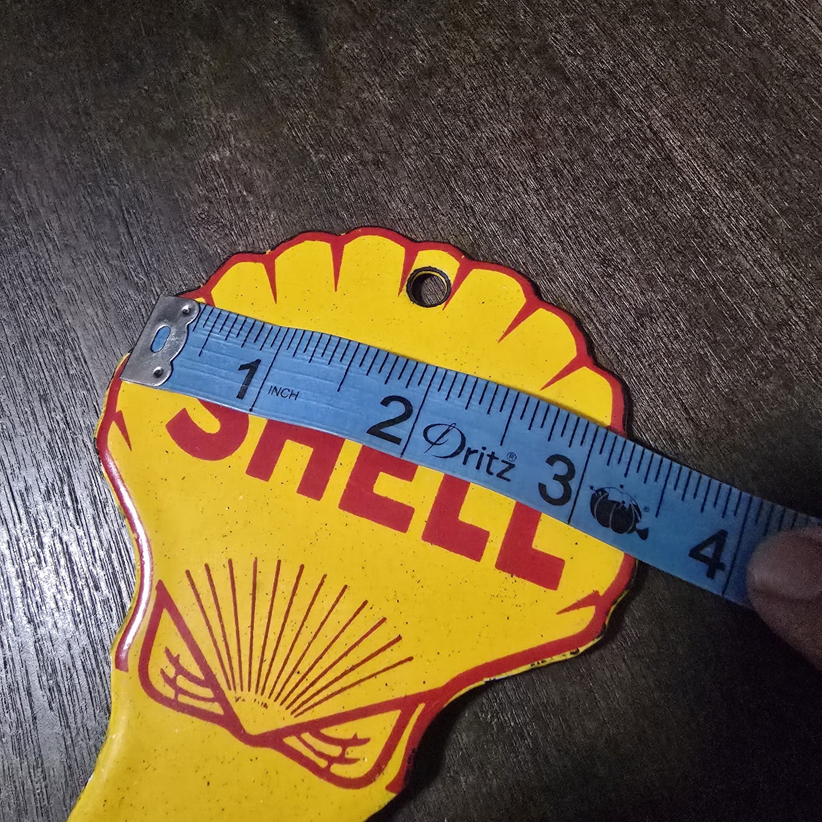 Shell Motor Oil Porcelain Service Station Restroom Key Fobs Vintage Rare