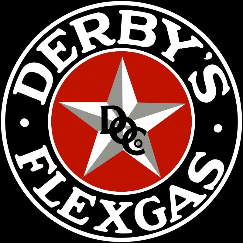 Derby Oil Company Flex Gas NEW Sign 40″ Round USA STEEL 17 Lbs!