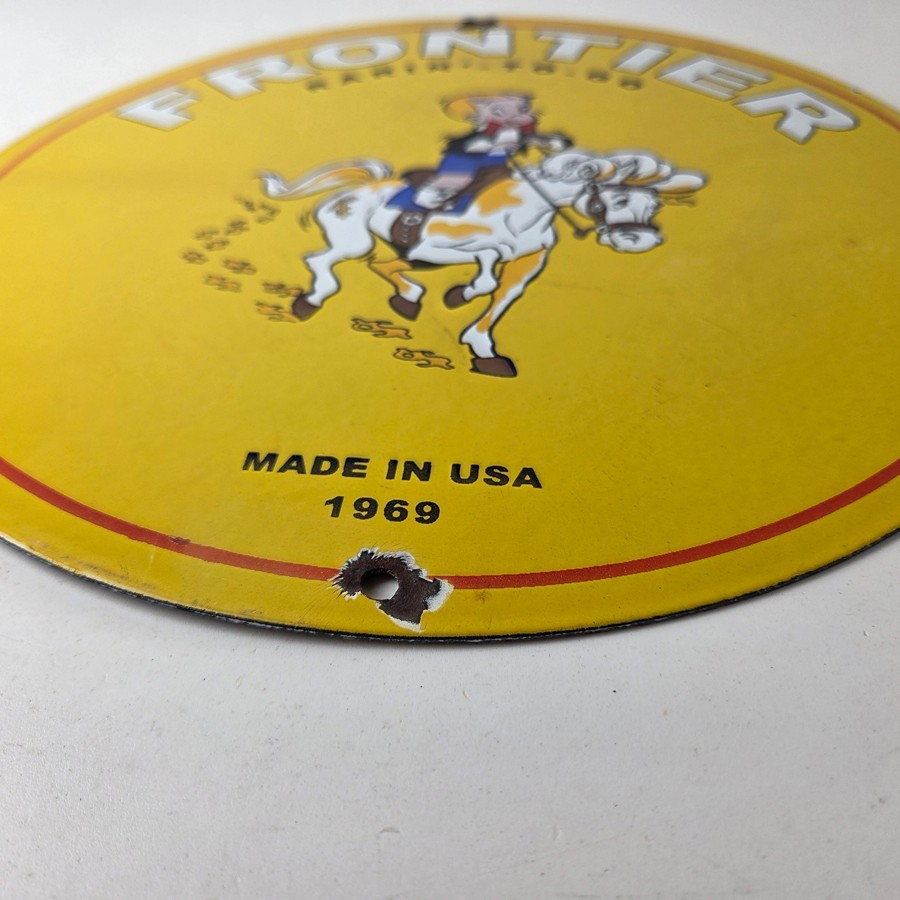 Vintage Gasoline Sign – Richie Rich Gas Pump Porcelain Sign