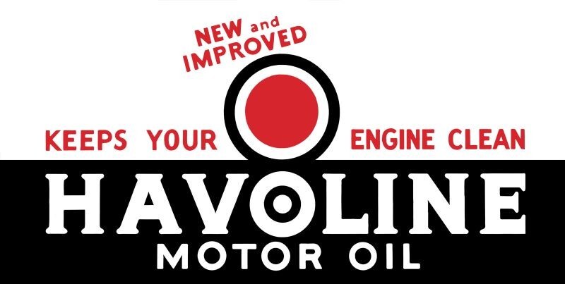 Havoline Motor Oil for a Clean Engine NEW Sign: 24×48″ USA STEEL – DOUBLE SIDED