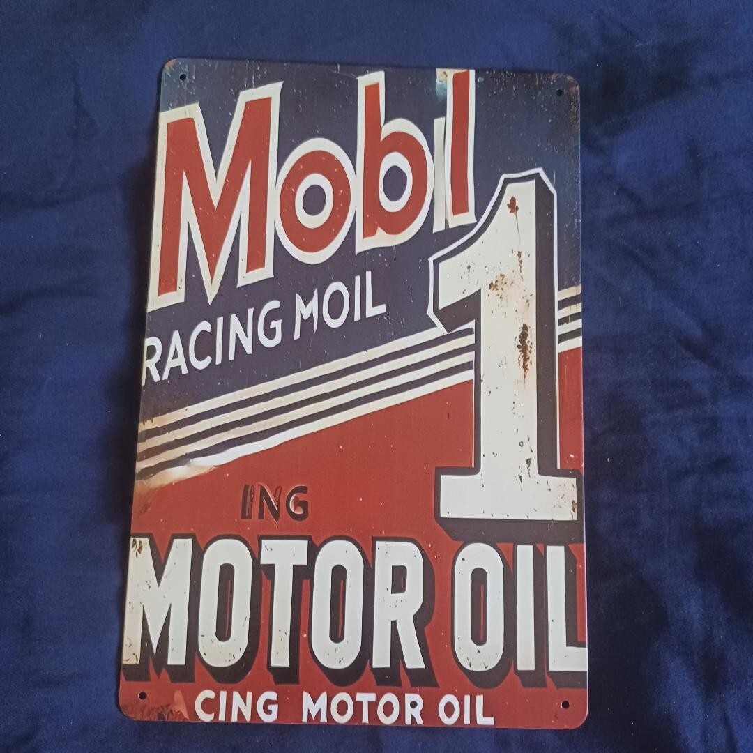 8″ X 12″ Metal Sign Man Cave Garage Bar Gas Station Oil Wall Art Mobil Racing #2
