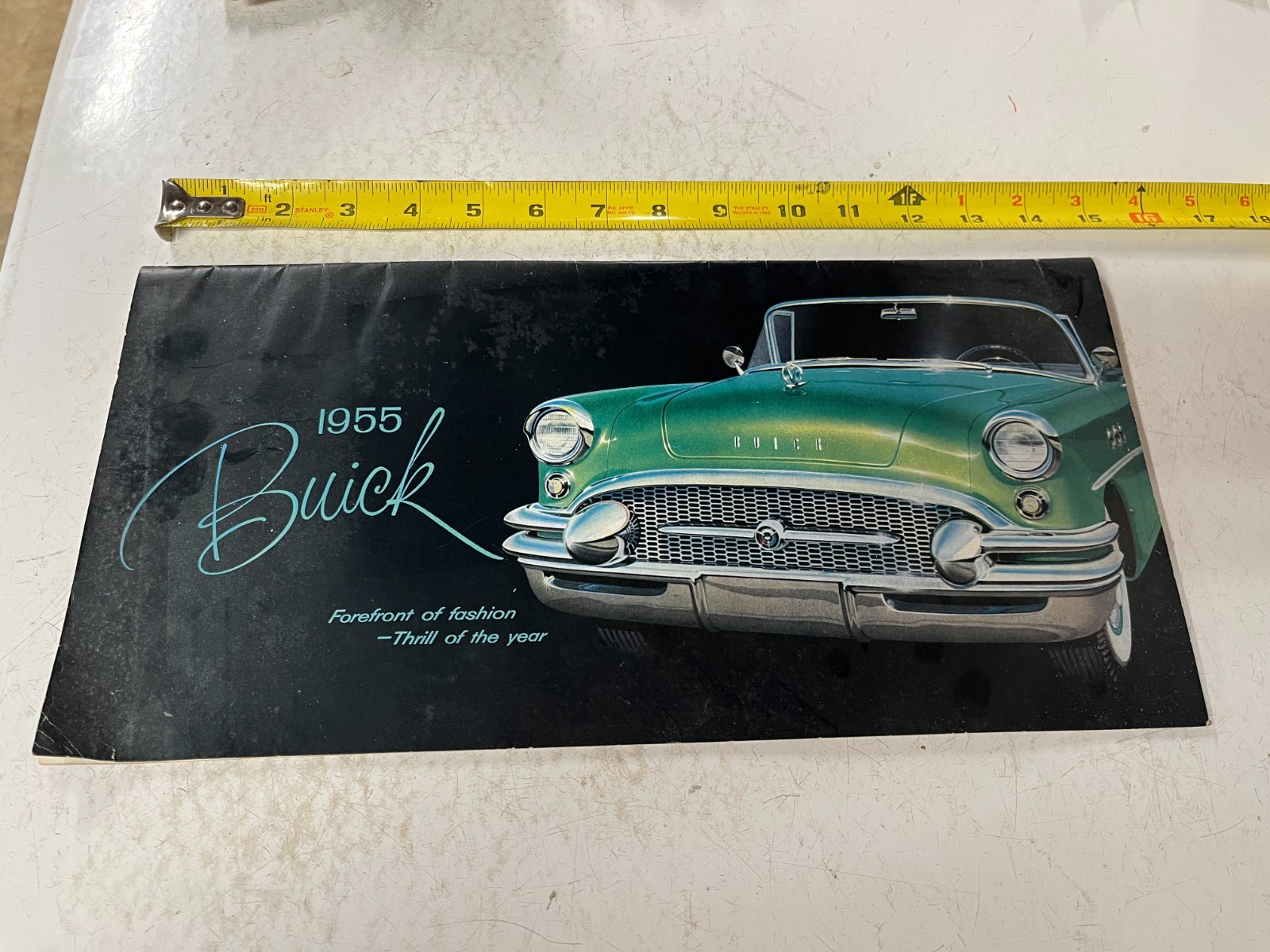 Large Vintage 1955 Buick Dealer Advertising large folding Flyer Nice Condition