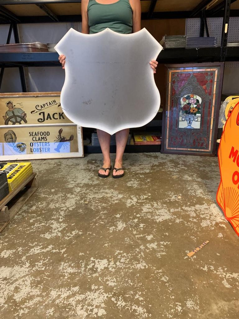 Antique Vintage Old Style Sign Phillips 66 Shield Made USA