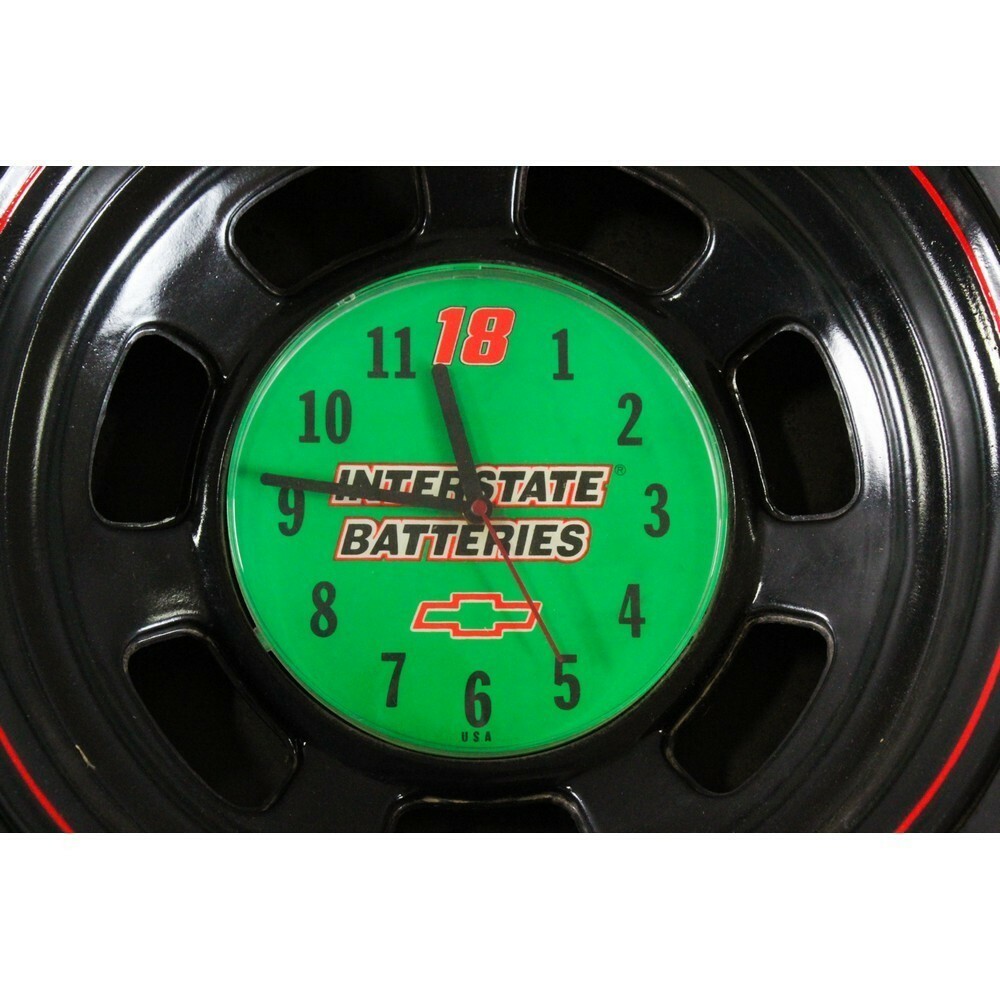 LARGE INTERSTATE BATTERIES RAY’S AUTO SERVICE TIRE CLOCK 24”
