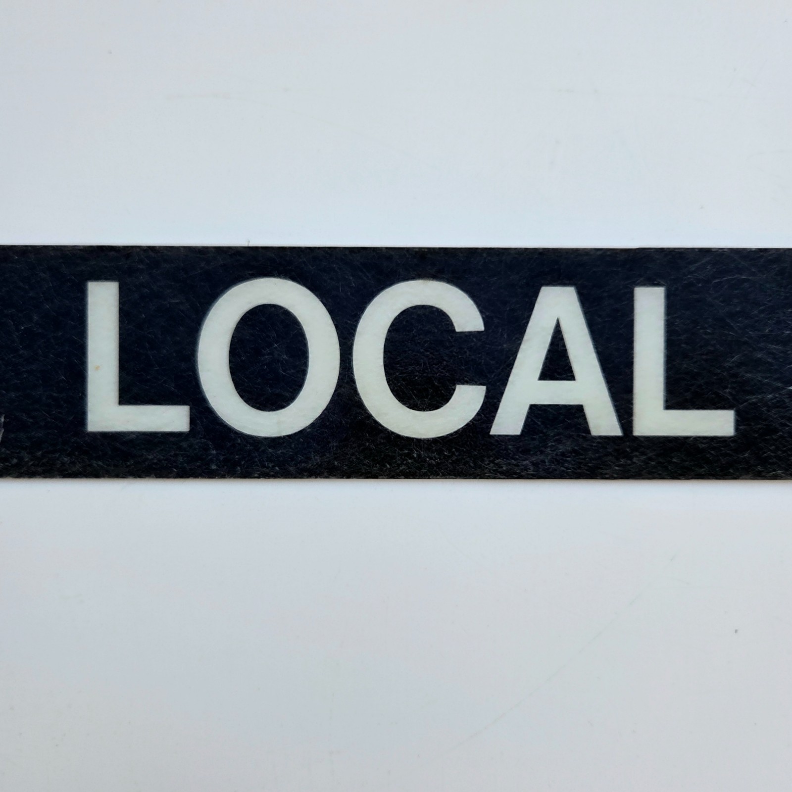 Retired Vintage Septa Sign Local Limited Double Sided Railroad Subway Train