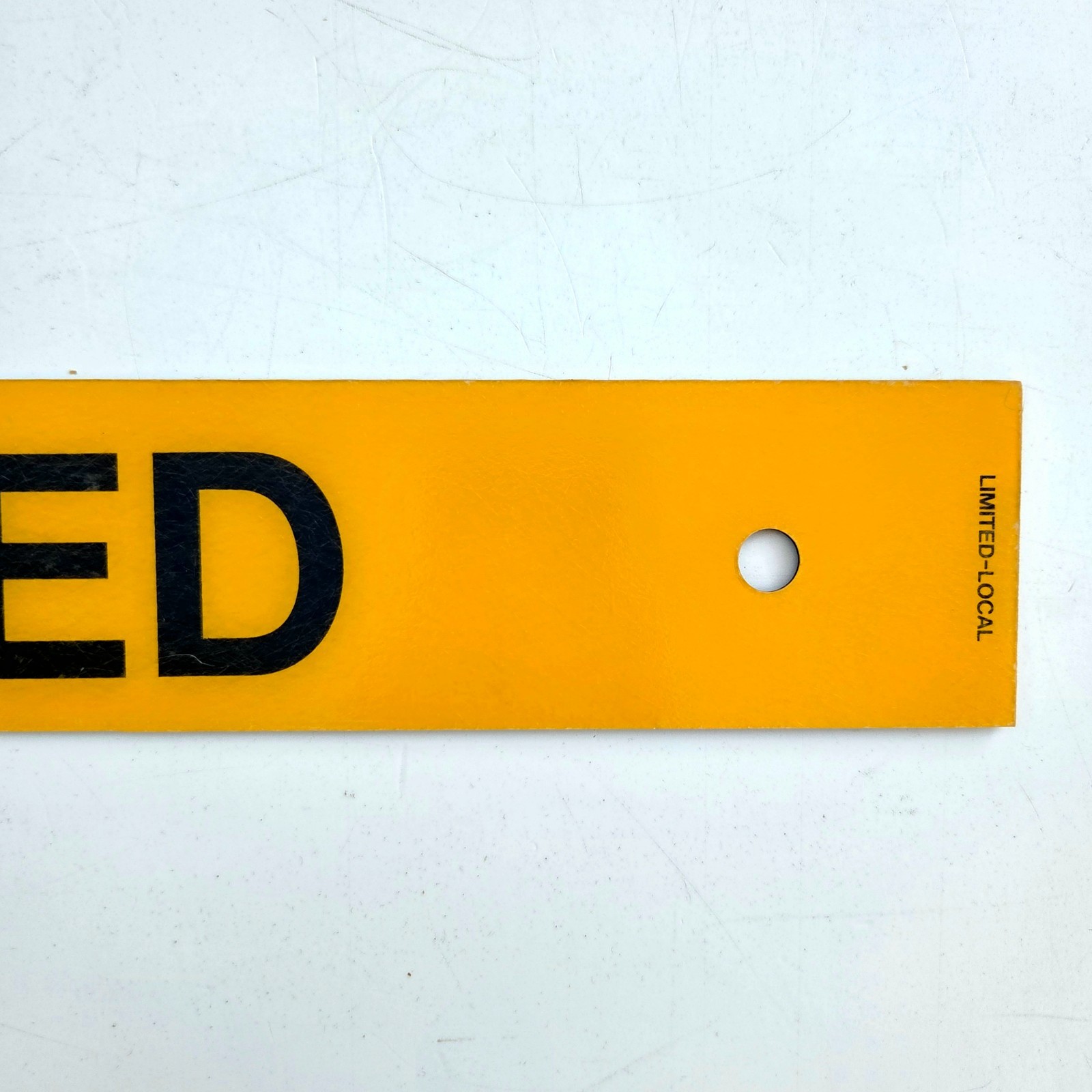 Retired Vintage Septa Sign Local Limited Double Sided Railroad Subway Train