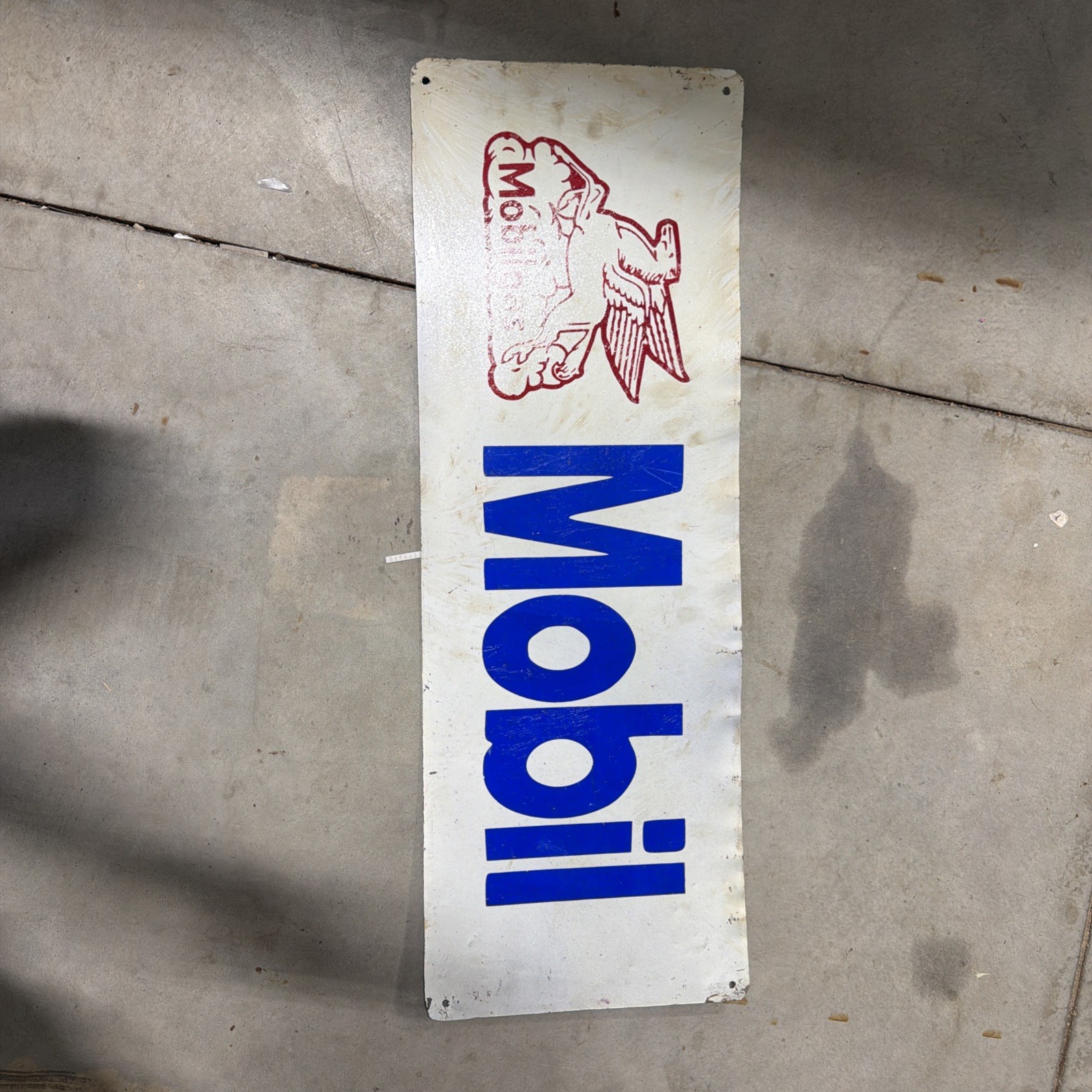MOBIL Pegasus Painted Metal Sign 32″ x 11″ GAS OIL
