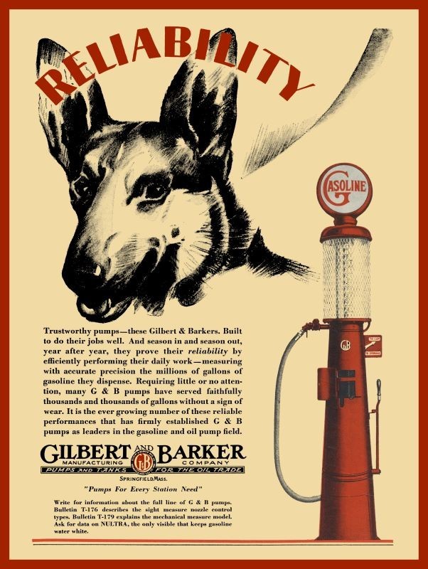 1929 Style Gilbert & Barker NULTRA Gas Pump New Sign: 18×24″ USA STEEL XL Size
