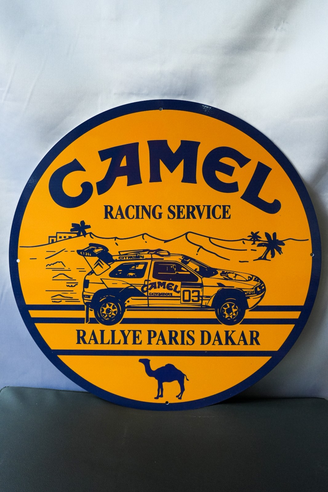 Camel Racing Service – Rallye Paris Dakar Heavy Metal Sign – 50 cm (19.7”)