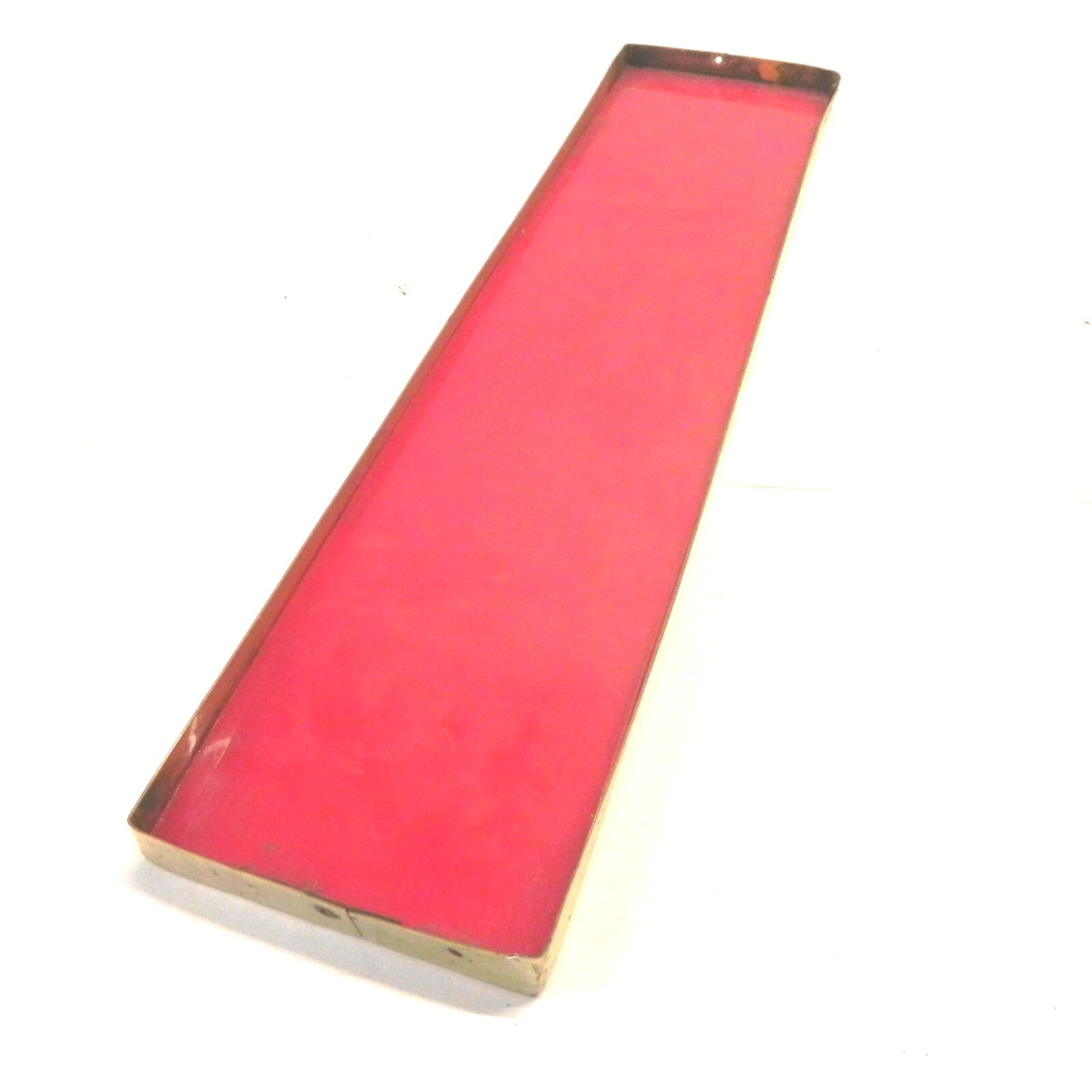 VINTAGE I SIGN LIGHT BAR FRONT GAS SERVICE STATION 23″x6″x1″ RED LETER I SIGN