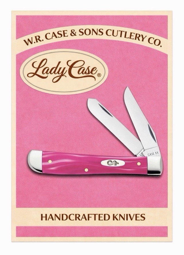 Case Knives Knife Pink Lady Advertising Vintage Style Metal Sign