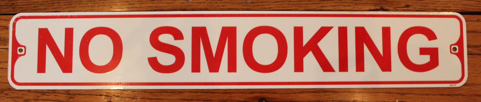 Metal Street Sign No Smoking Garage Basement Bar Home Kitchen Decor 3″x18″