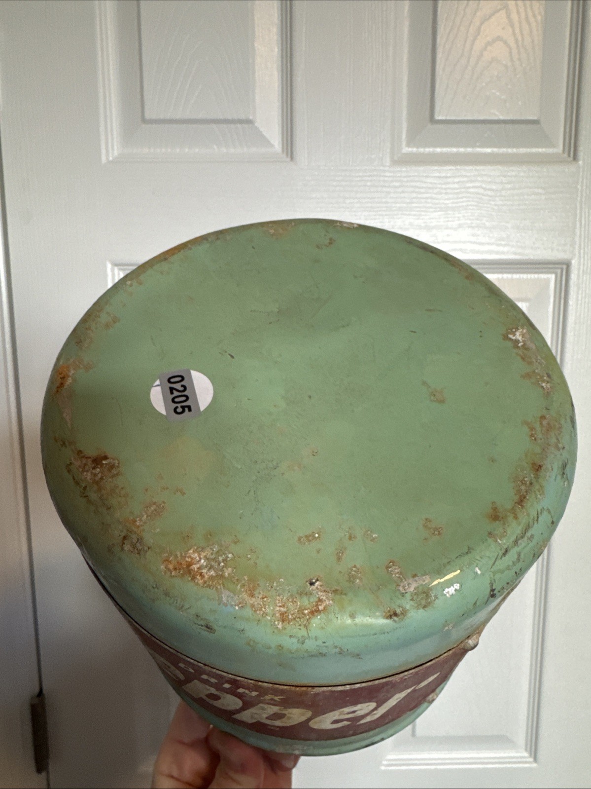 RARE Rusted Vintage Teal Blue Dr. Pepper Oil Pump Advertisement Metal Primitive