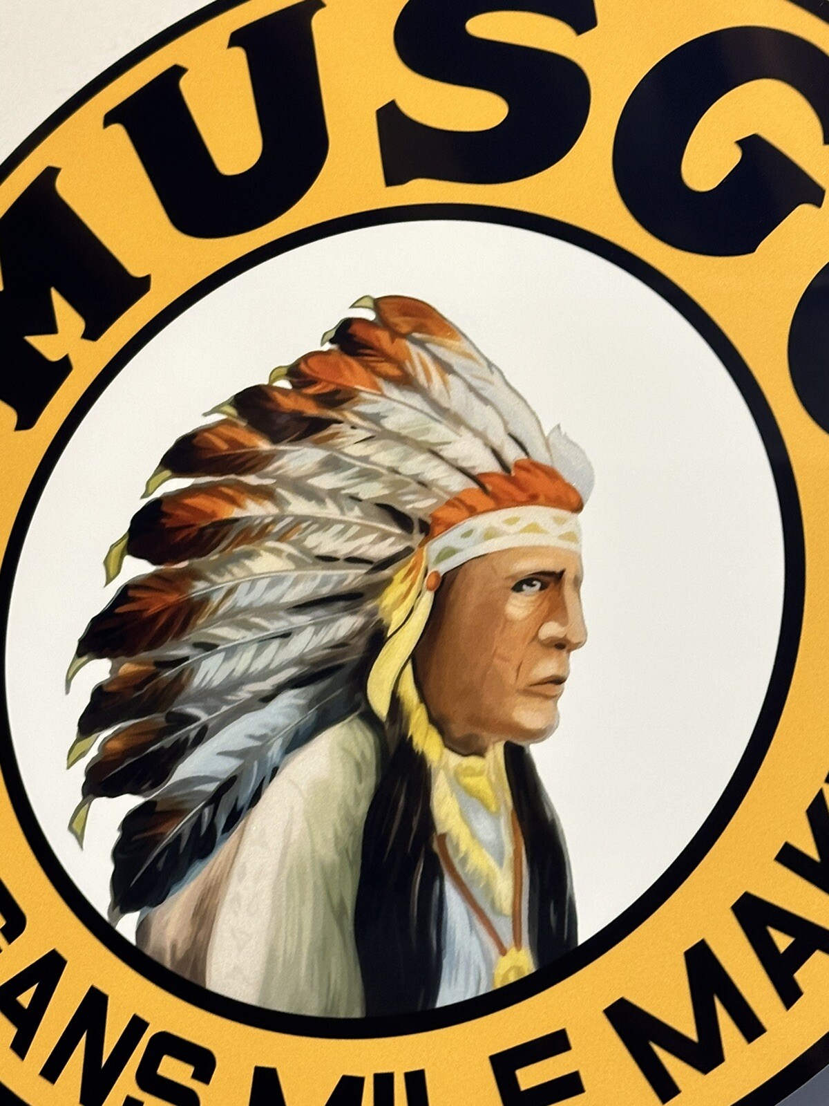 Musgo Mile Maker Michigan Gasoline vintage reproduction Garage Sign