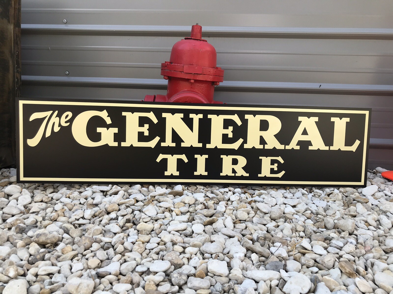 Antique Vintage Old Style General Tire Shop Man cave Sign