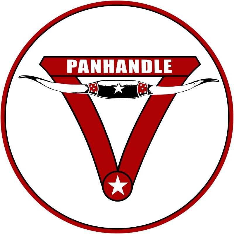 Panhandle Gasoline – Texas Longhorn Theme NEW Sign 40″ Dia. Round USA STEEL