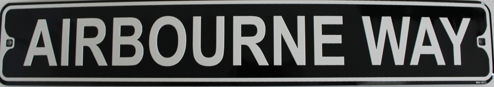 Metal Street Sign Airbourne Way Embossed Military Man Cave Bar Decor 3″x18″
