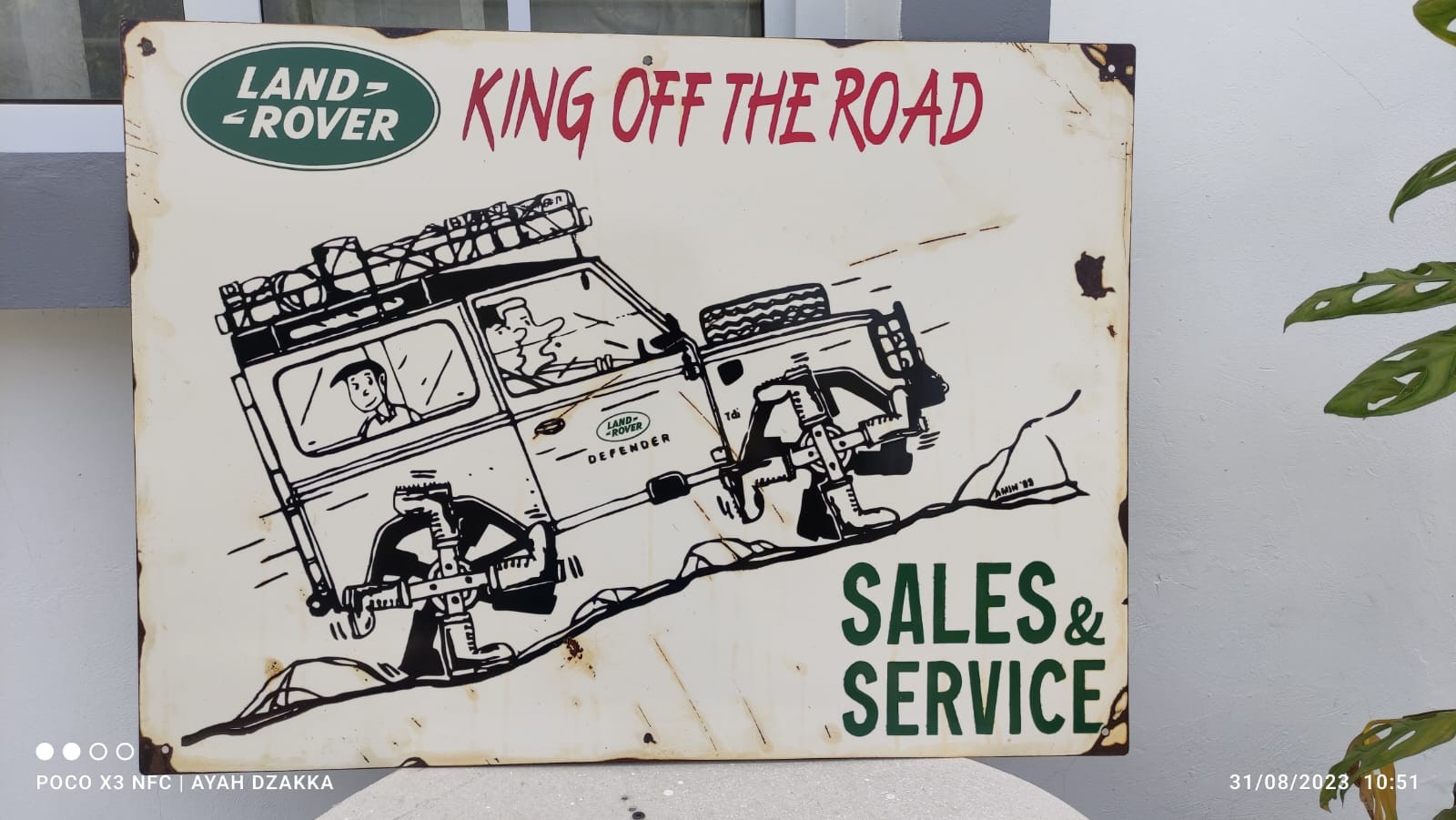 Vintage land rover Signs no Porcelain Sign – Car Dealership Automobile Gas Pump