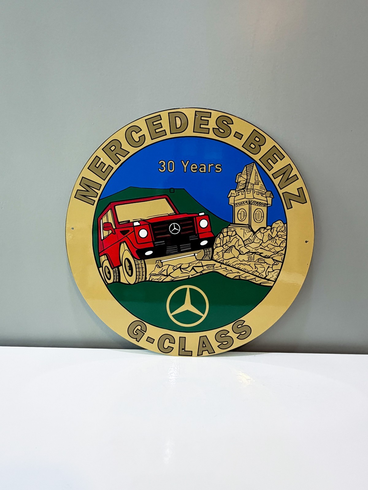 Mercedes-Benz G-Class – 30 Years Edition Vintage Heavy Metal Sign – 50 cm 19.7”
