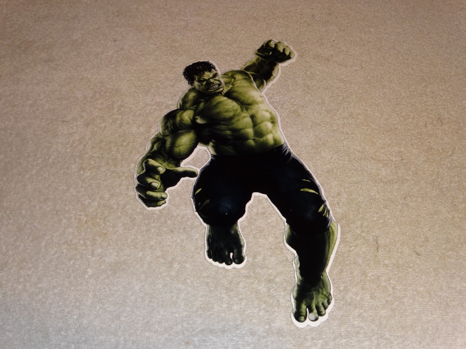 VINTAGE THE INCREDIBLE HULK BRUCE BANNER 13″ ENAMEL METAL MARVEL COMIC HERO SIGN