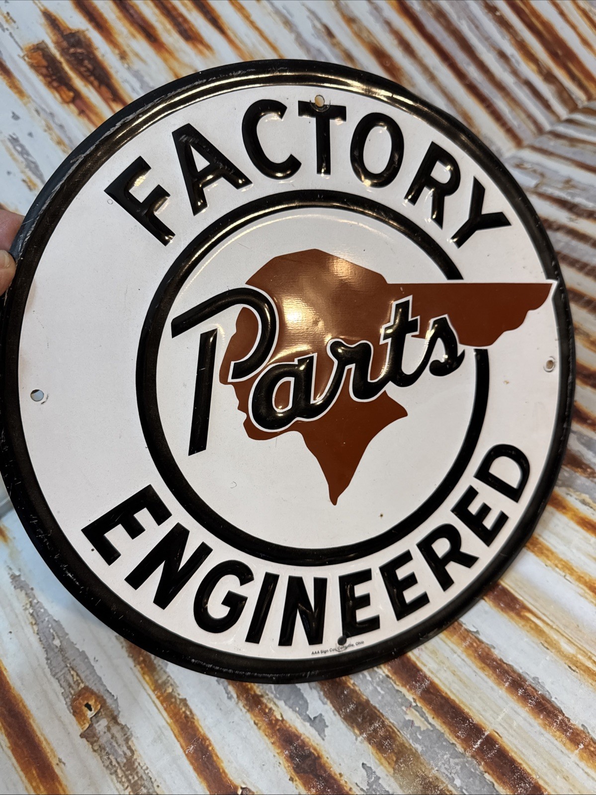 Vintage Style Pontiac Factory Engineered Parts Metal Quality Sign AAA sign Ohio