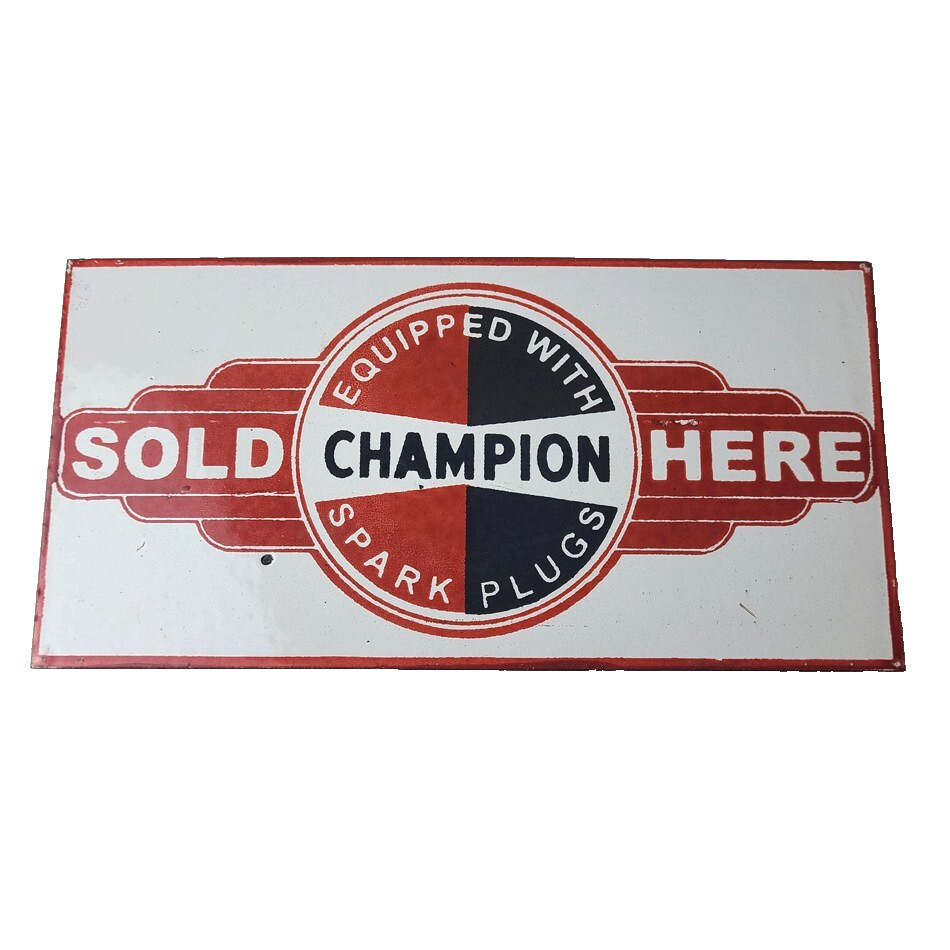 Vintage Engine Mechanic Parts Porcelain Sign – Sales Dealer Gas Pump Sign