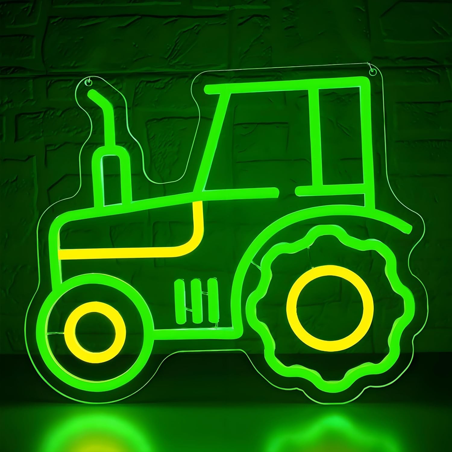 Easy Hang Tractor Neon Light – Modern Dimmable Wall Decor for Gifts or Parties
